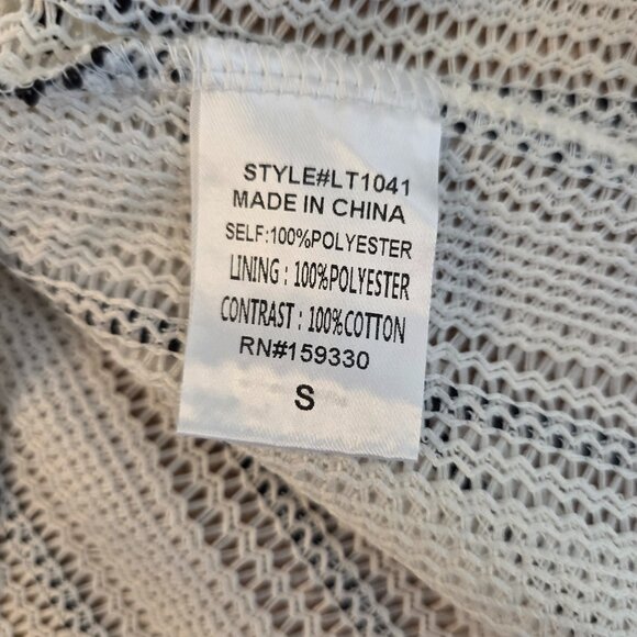 🔴 Heyson Women's Short Set White with Black Straps Half Sleeves Pockets Small - Picture 12 of 16